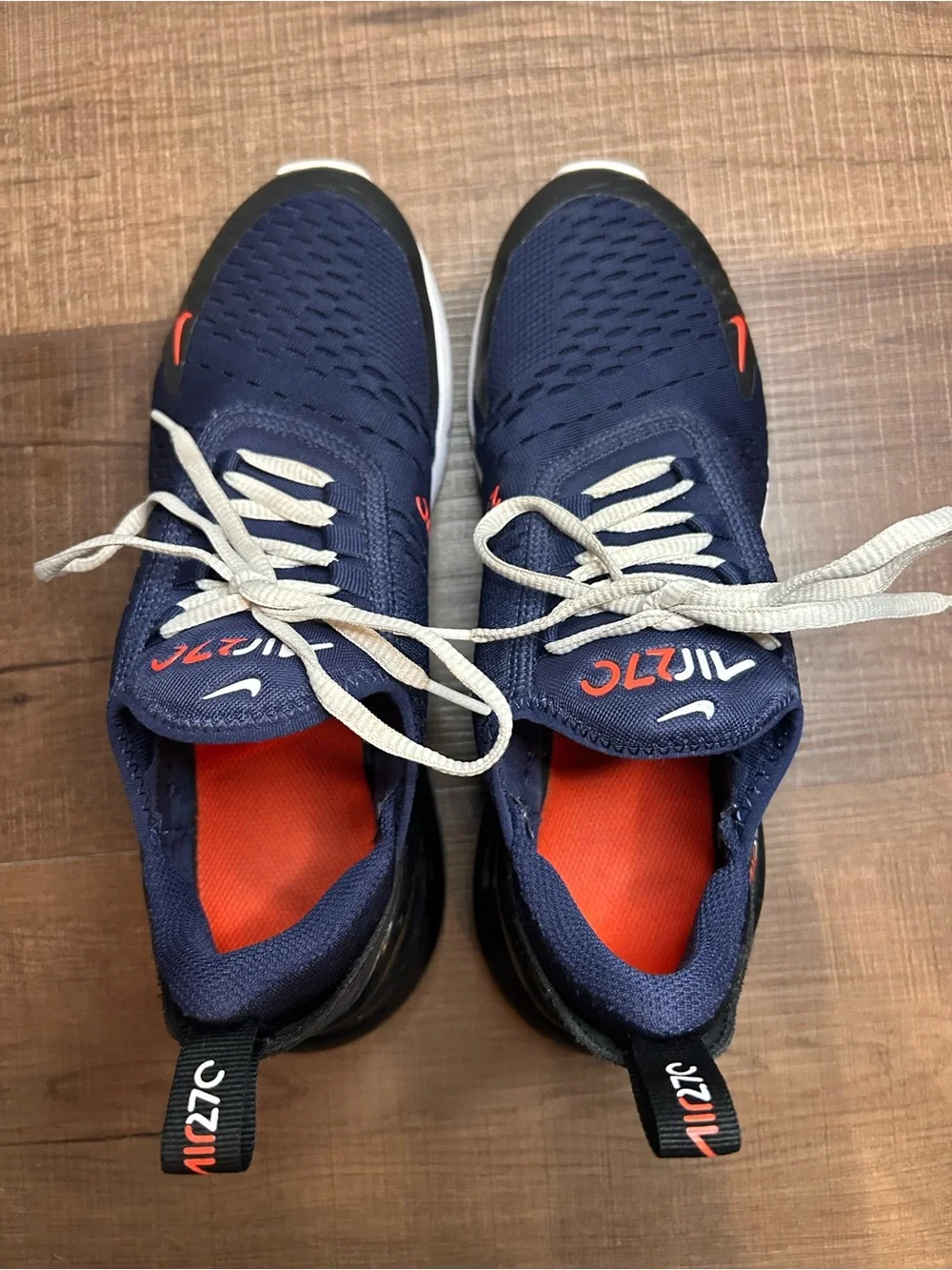 Nike Air Max 270 Youth Size 6.5Y Navy/Black/Red Kids Shoes MPN 943345-410